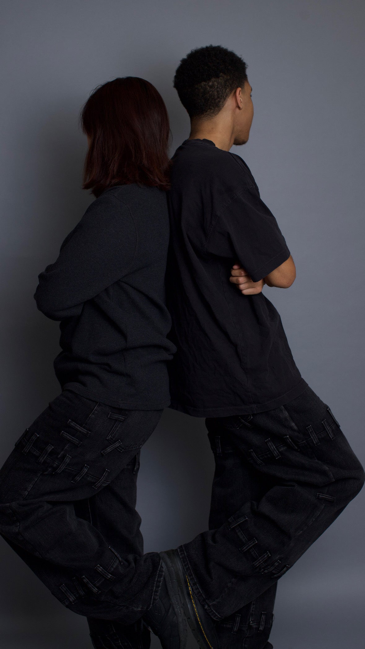 Sewn and Stitched Denim Jeans