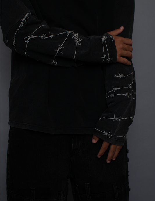 Barbed Wire Long-Sleeve